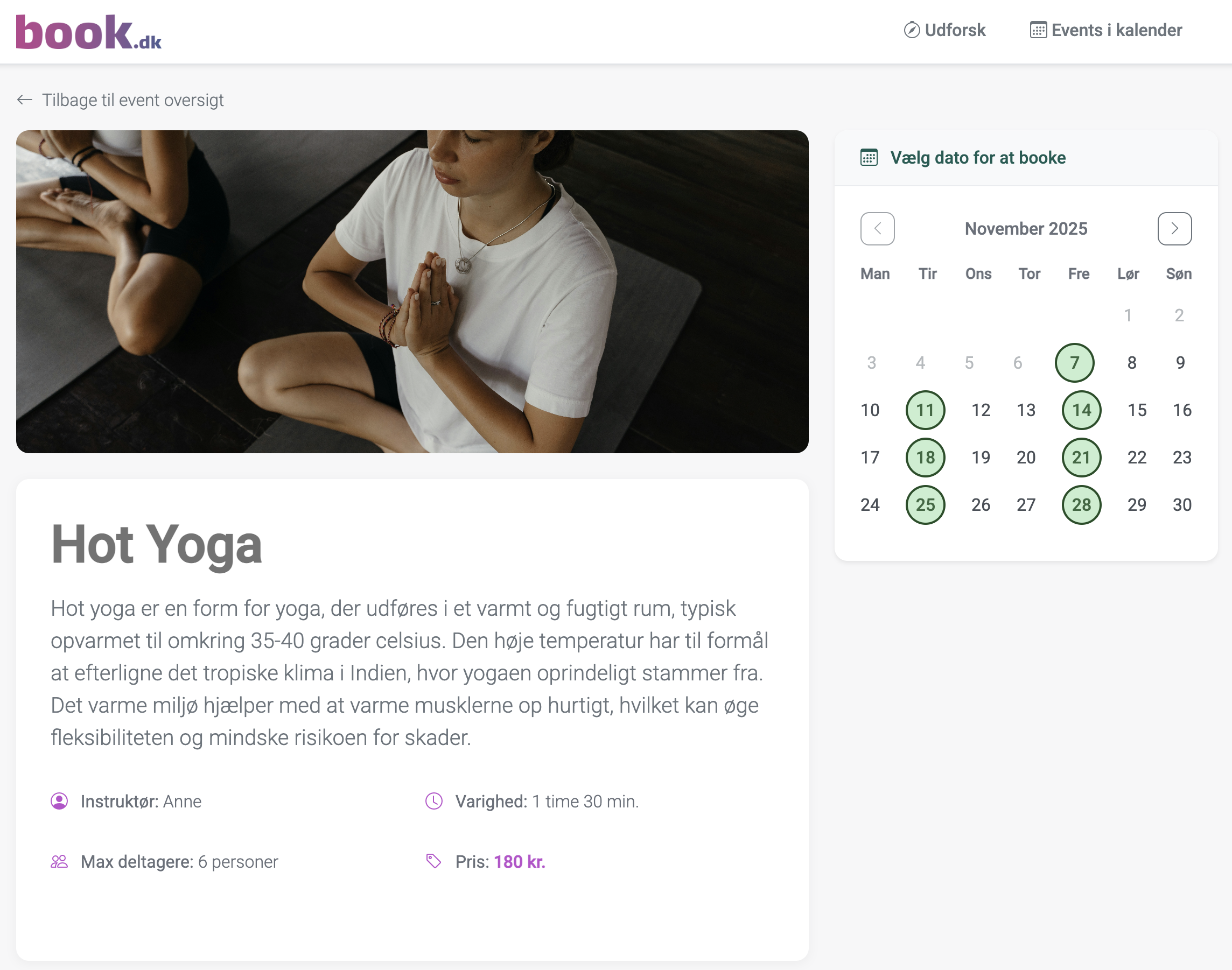 Holdbooking og eventadministration i Book.dk